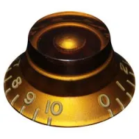 Hosco h-ska-160i  ручка потенциометра les paul (дюймовый), конус, amber, горячее тиснение