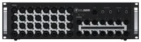 MACKIE DL32R - 32-канальный цифровой аудио микшер с WiFi управлением через iPad, 32 микрофонных предусилителя Onyx+, 14 назначаемых XLR выходов, цифровой AES выход, АЦП/ЦАП преобразователи 24 бит, 14 AUX посылов, 6 VCA групп, 6 mute групп, поддержка плаги