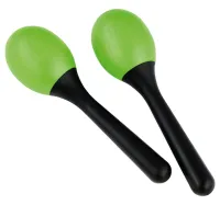 MEINL NINO569GG PLASTIC EGG MARACAS маракасы, пластик, цвет черный/зелёный