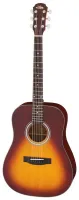 ARIA-211 TS - акустическая гитара, 20 ладов .Форма корпуса: Dreadnought .Верхняя дека: ель .Нижняя дека и обечайка: махагон .Гриф: махагон .Накладка: палисандр .Цвет: табачный санбест