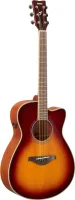 Yamaha FSC -TA BS  трансакустическая гитара, корпус концертный с вырезом, цвет Brown Sunburst