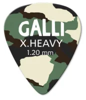 GALLI STRINGS C8XH - медиатор Extra heavy, цвет камуфляж, толщина 1.20 мм.