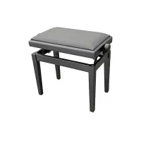 Hidrau x24 black mat (уценка)  (плохо прокрашена ручка) банкетка, черная матовая, черная сидение