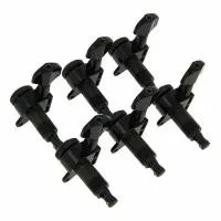 PWAT-6R2 Колки для гитары, 6л, локовые, черные, D'Addario