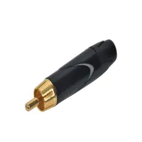 ROSS RCA074 Разъем RCA, материал контакта медь, корпус цинковый, цвет черный.