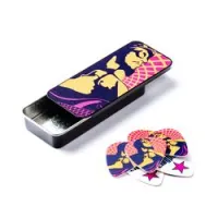 Dunlop lcppt02h les claypool pick tin  сувенирный набор медиаторов в пенале, жесткие, 6 шт.