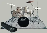 Rockbag rb22201b  противоскользящий коврик под барабанную установку 200х200 см.