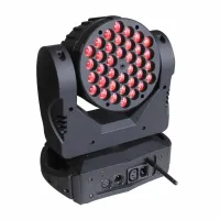 Ross Intro Led Beam 36х3w WiFi Мощная светодиодная вращающаяся голова мощностью 108 Вт с узконаправленным светом - 5 и 10 DMX-каналов - 4 режима работы: DMX-512, wireless DMX-512, звуковая активация и Master/Slave
- Диммер: 0-100% - Угол луча 8° - Панорам