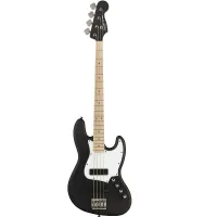 FENDER SQUIER Contemporary Active Jazz Bass HH MN Flat Black бас-гитара с активными датчиками, цвет черный