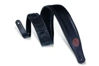 MSS2-XL-BLK Signature Series Ремень для гитары, кожаный, черный, Levy's
