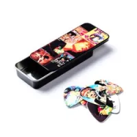 Dunlop jhpt08h jimi hendrix montage pick tin sale  сувенирный набор медиаторов в пенале, жесткие, 12