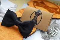 Галстук-бабочка Mr.&Mrs.Bowtie шёлк 80 г, чёрный, фикс