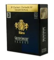Rico rgc10bcl300  трости для кларнета bb, grand concert select (3), 10шт. в пачке