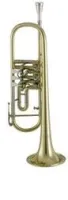 V. f. cerveny ctr 701ry-o  труба bb 3х вентильная 135/11,1мм. , литые вентили, red brass, лак золото