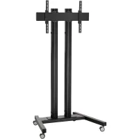 Vogels TD2084 Black- Напольный мобильный стенд для дисплея диагональю более 65″, VESA до 850x400 мм, длина штанги 2000 мм, макс. нагрузка 150 кг