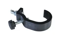 ИМЛАЙТ H25-HOOK-38\51-BLACK Алюминиевая струбцина крюк шириной 25мм с винтовым фиксатором для трубы d38–51 мм. Допустимая нагрузка 70кг. Цвет - Черный.
