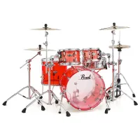 PEARL CRB524P/C731 - (CRB2216BX/C731 / CRB1615F/C731 / CRB1208T/C731 / CRB1007T/C731) -  акриловая барабанная установка Crystal Beat. Цвет - рубиново-красный