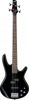 IBANEZ GIO GSR200-BK - активная бас-гитара, цвет черный, корпус агатис, гриф на болтах, клен, накладка палисандр, 22 лада, мензура 34', звукосниматели Ibanez J/J, бридж B10, активный бустер Phat II eq, расстояние между струнами 19 мм