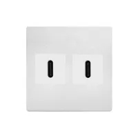 ABL 2T0110CC- Сдвоенный модуль подключения IMP с разъемами 2xUSB, тип C. Цвет белый.