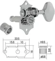Gotoh SE510-06MC  открытые колки Vintage style, 42432 никель, овал