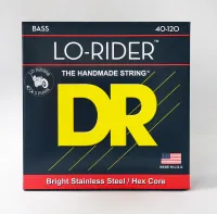 DR LH5-40 - струны для 5-струнной бас-гитары, Калибр: 40-120, Серия: LO-RIDER™, Обмотка: нержавеющая сталь, Покрытие: нет