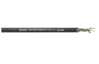 Cordial CCAT 5 PVC кабель Cat5e SF/UTP, 0.15мм², AWG 26,  Ø6.5мм, (бухта 100м), чёрный