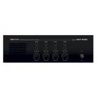ВЕКТОР УМТ-4060 Усилитель мощности 4х60 Вт/100 В, 70 В выход или 4-16 Ом. Линейные вход /выходы, (разъем тип Phoenix). Индикация режимов работы усилителя. Регулировка уровня выходного сигнала, регулировка НЧ/ВЧ, многоступенчатая защита. Питание 220-230 В/