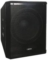 ECO PRESTO SUB-15A Wall mounting (T) (для комплектов) Активный акустический низкочастотный (сабвуфер) с возможностью крепления на стену. Мощность 500 W (RMS), динамик 15", усилитель класса D, встроенный стерео кроссовер.