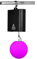 STAGE4 Kinetic ball 50-9 Кинетический шар, 64 SMD-светодиода RGBW, мощность 25 Вт, диаметр 50 см, шнур 9 м, высота подъема 0-9 м, скорость подъема 0-0,7 м/с, питание 100 В-240 В AC,50-60 Гц, общая потребляемая мощность 120 Вт, мощность двигателя 90 Вт, уп