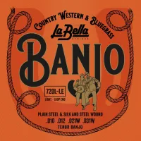 Струны для банджо La Bella Bluegrass and Country 720L Light (5 шт)