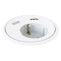 Kondator 935-PD13W- Встраиваемая розетка серии Powerdot, 1хUSB, 1хHDMI, белая