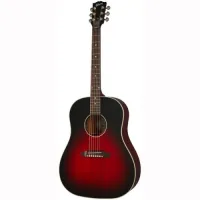 GIBSON CUSTOM SHOP Slash J-45 Vermillion Burst электроакустическая гитара, цвет красный санберст, в комплекте кейс