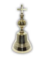 KVP4D Колокольчик Валдайский №4, d50, полированный, с ручкой Держава, Валдайские колокольчики