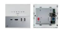 Kramer EXT3-C-WP-XR-T/EU(W)- Настенная панель-передатчик USB-C, RS-232, ИК, 2х USB, Ethernet по витой паре HDBaseT, исполнение для Европы, белая