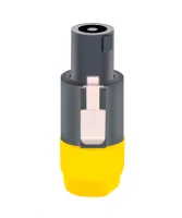 Taverlab F1011-Yellow - Разъём кабельный 4PIN Speaker Connector "папа", жёлтый
