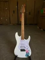 BULLFIGHTER D-160SE With bag, White Электрогитара, в комплекте чехол и аксессуары