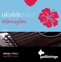 GALLI STRINGS UXB810 - струны для бас-укулеле, черный нейлон