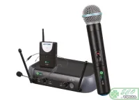 ECO by VOLTA U-2X (520.10/725.80)  Микрофонная радиосистема начального уровня с одним ручным микрофоном и одним карманным передатчиком с головным микрофоном UHF диапазона с фиксированной частотой. True Diversity, Plug&play., 1pcs in box: 423x337x70 mm, 10