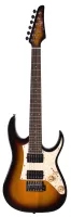 REDHILL STM100 VS - электрогитара уменьш., Superstrat, 565 мм, H+H, тополь+клен, цвет санберст