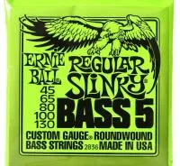 2836 - струны для 5-струнной бас-гитары Nickel Bass Reguilar Slinky 5 (45-65-80-100-130), Ernie Ball