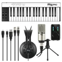 IK MULTIMEDIA iRig Pro Duo Studio Suite Deluxe комплект из iRig Keys PRO, iRig Pro DUO, iRig Mic Studio XLR, iRig Headphones иПО