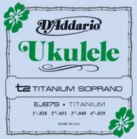 D'Addario EJ87S Titanium - Струны для укулеле