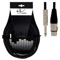 ALPHA AUDIO Pro Line кабель микрофонный XLR(f) - Jack 6,3 (моно). Длина: 6 м.