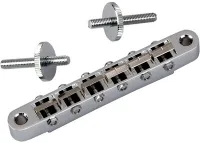 Electric guitar bridge Gotoh Ti104B-C - Narrow titanium LP electric guitar bridge with C finish, chrome-plated