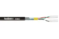 Tasker C862 PUR Кабель для передачи сигналов  DMX512, 110 Ом, OFC 2x2x0.35 мм2, уличный