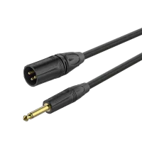 ROXTONE GMXJ250/5 Кабель микрофонный, D:6.5мм, 2x0,3mm2, XLR 3P male - 6,3mm mono Jack, 5м