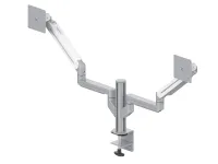 ErgoFount DFS-202DC- Настольное шарнирное крепление для 2 мониторов диагональю до 24'' с газопружинными амортизаторами, зажим типа C, макс. нагрузка 17 кг