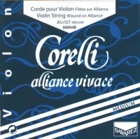800MB Corelli Alliance Vivace Комплект струн для скрипки, среднее натяжение, шарик, Savarez