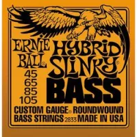 Ernie ball 2833  струны для бас гитары hybrid slinky 45-105