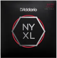 NYXL55110 NYXL Комплект струн для бас-гитары, никелированные, Long Scale, Heavy, 55-110, D'Addario
